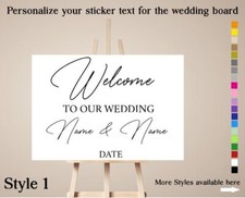 Custom Wedding Welcome Board