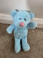 Blue Teddy Bear Plush Toy Soft