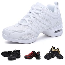 WOMENS JAZZ HIP HOP DANCE SNEAKERS SPLIT SOLE GYM AND STAGE SPORT SHOES TRAINERS