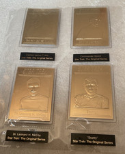 Star Trek Danbury Mint 22ct Gold Collection Card £5 Each Choose/Pick from Photos