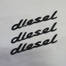 3x Black diesel Matte Metal
