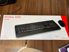 Microsoft 3000 Wireless Desktop - Keyboard And Mouse Combo, Original Box. QWERTY