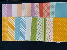 22 sheets Stampin Up Designer Series Paper DSP Dandy Designs 6" x 6"