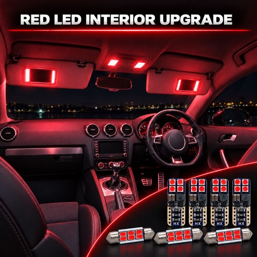 Red interior led bulb kit - led,