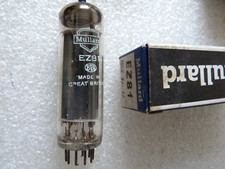 EZ81 Mullard Blackburn 8t1  B9F3  New Old Stock Valve Tube  M20A