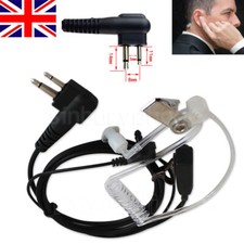 SIA Security Earpiece Headset Mic for Motorola Kenwood Baofeng Radio 2 Pin UK