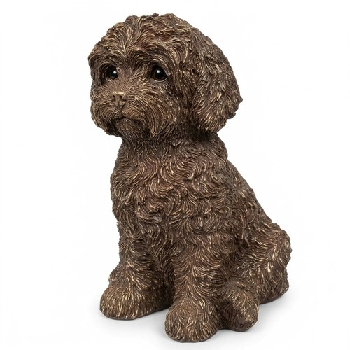 Cockapoo dog ornament bronze - dog,