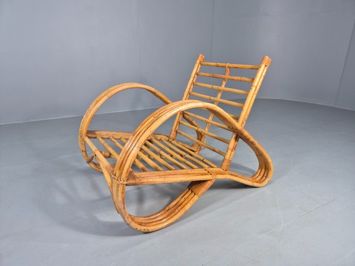 Vintage bent bamboo and rattan - bamboo,