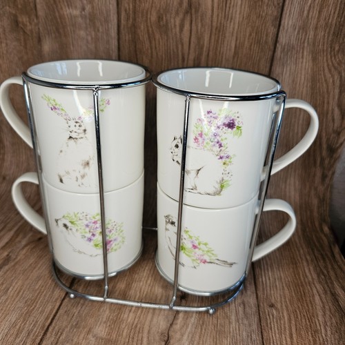 Dunelm woodland stacking mugs - stacking,