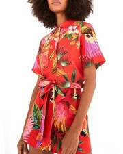 FARM RIO Red Macaw Romper