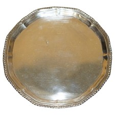 1933 STEVENSON & LAW SHEFFIELD MADE SOLID STERLING SILVER TRAY 360 GRAMS