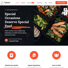 Caterer Website Design for