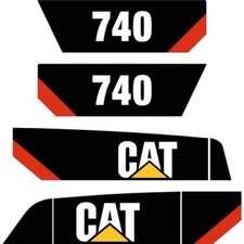 Decal Sticker Set CAT 740 ADT Dump truck 3no. Decal Sets