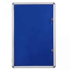 Viz Pro Indoor Lockable Tamperproof Notice Board Felt Backing Various Sizes