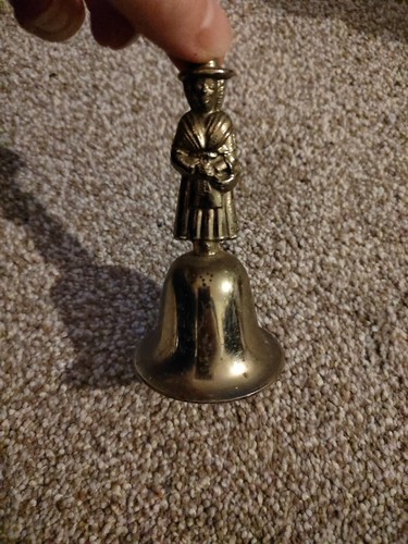 Vintage brass hand bell - vintage,