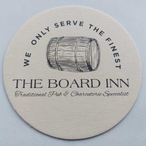 The board inn beer mat - board, mat.