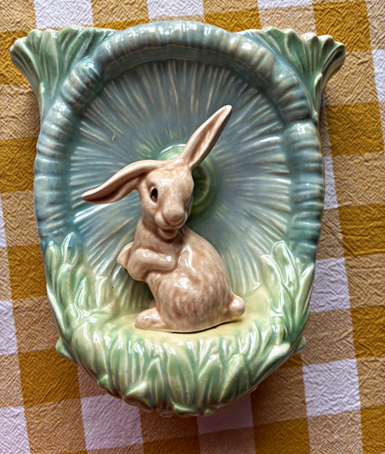Sylvac ceramic rabbit vase - sylvac,