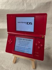 nintendo ds lite crimson red