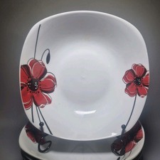 6 Soup Salad Bowls 8,5" Poppy Waterside Fine China Pasta 