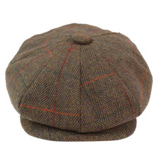 King Ice Tweed 8 Panel Newsboy