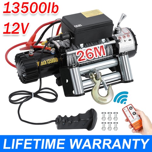 Heavy duty electric winch 12v - duty,