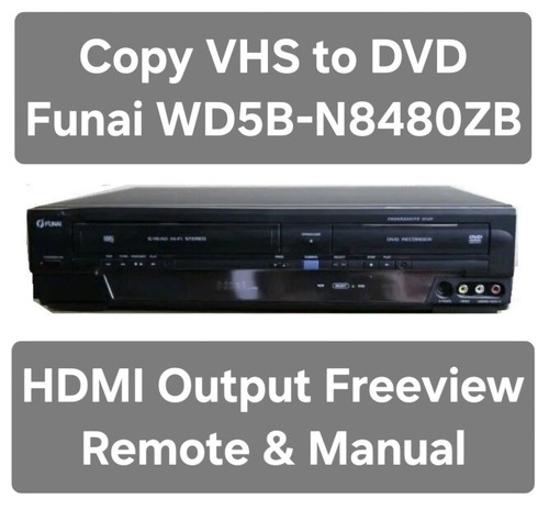 Funai wd5b n8480zb - wd5b-n8480zb, vhs
