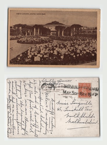 Postcard winter gardens - postcard,