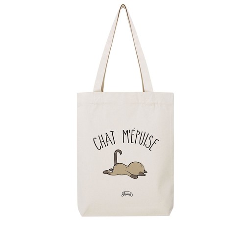 Tote bag cat m exhausted - -,