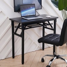 Folding Office Desk Table Wooden Computer Study Home Office Laptop Writing Desk