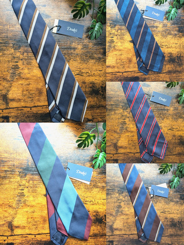 Bnwt drake silk tie classic - silk,
