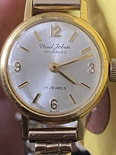1965’s Ladies Watch “PAUL JOBIN” 1/10 R.G. 17-Jls Swiss Mech Move, Work, K-Time
