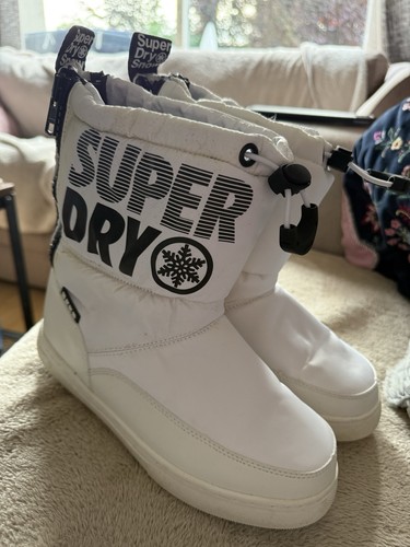 Superdry snow boots - superdry, white