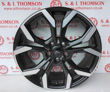 FORD PUMA MK2 18" ALLOY WHEEL 18x7J ET47.5,  FIVE `Y` SPOKES BLACK /DIAMOND CUT