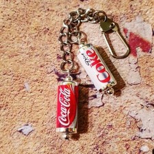 Unique COKE & DIET COKE DOUBLE KEYRING gift bag COCA COLA keychain CAN soda