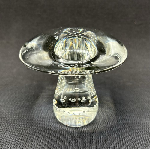 Art glass mushroom toadstool - glass,
