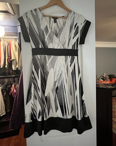 Black white abstract - h&m, black/white