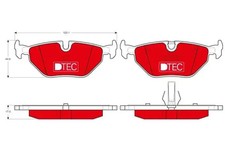 Brake pads GDB1344DTE TRW for