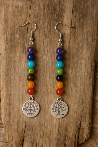 Chakra tree life dangle - tree,