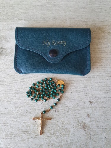 Vintage lourdes rosary gold - vintage,