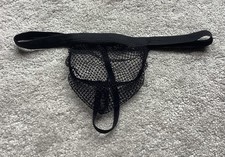 Mens Thong Fishnet Pouch Underwear Low Rise Stretch G String