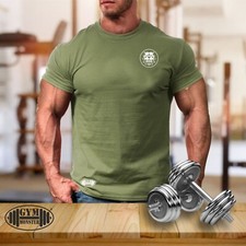 Pitbull T Shirt Pocket Gym Clothing Bodybuilding Training Workout Exercise Top