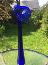 Cobalt blue studio art glass
