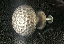 Solid metal drawer knobs, dimpled pewter finish, approx. 30 x 30 mm