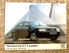 AUDI A6 2.7 T QUATTRO  - COLLECTIBLE ORIGINAL GENUINE PRESS PHOTO PHOTOGRAPH