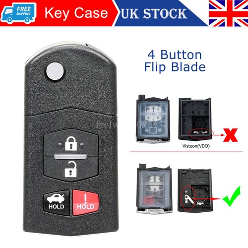 Replacement 4button remote key - 4button,
