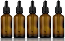 Amber glass dropper - amber,