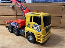 Dickie Toys MAN PLASTIC TOY 21" TOW TRUCK Recovery AIR PUMP ACTION