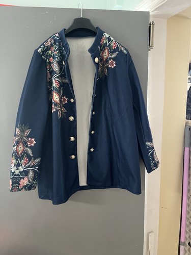 Ladies navy floral print - ladies,