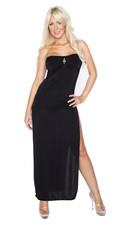 Black Stripper Dress Sexy