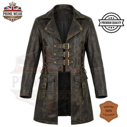 Men brown genuine leather - brown,